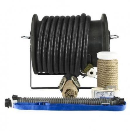 Шланговый дыхательный аппарат бесприводный «Бриз-0304 (ПШ-20Б)» маска ШМП + шланг АМС резинотканевый - 1 маска — фото 2